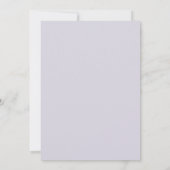 Lavendel-Blatt-Hochzeit Einladung (Rückseite)