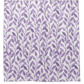 Lavendel-Blätter Duschvorhang (Vorderseite)