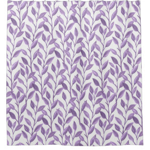 Lavendel-Blätter Duschvorhang