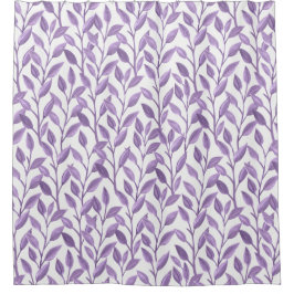 Lavendel-Blätter Duschvorhang