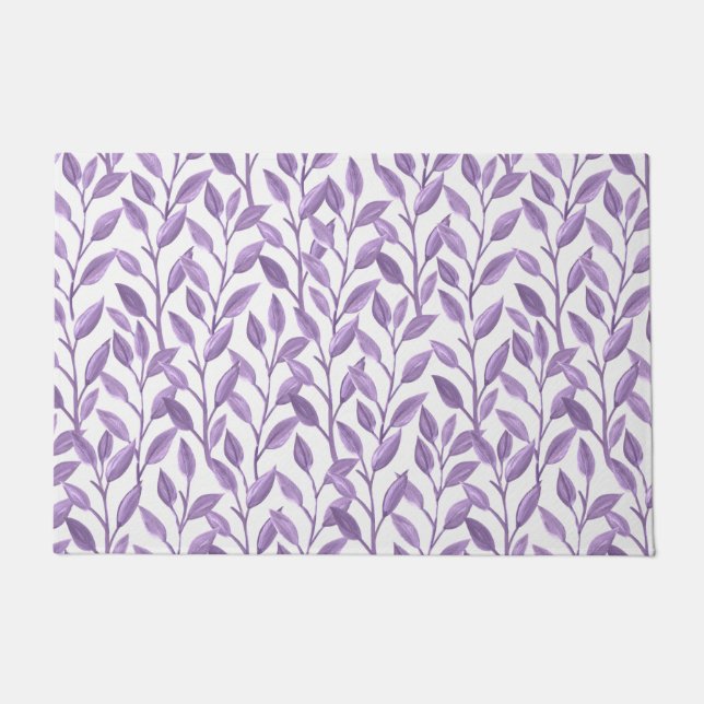 Lavendel-Blätter Fußmatte (Vorderseite)