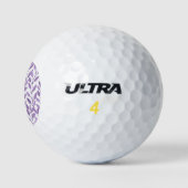 Lavendel-Blätter Golfball (Logo)
