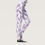 Lavendel-Blätter Leggings (Rechts)