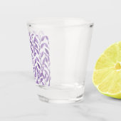 Lavendel-Blätter Schnapsglas (Rechts)