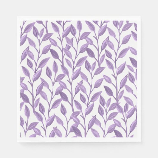 Lavendel-Blätter Serviette (Vorderseite)