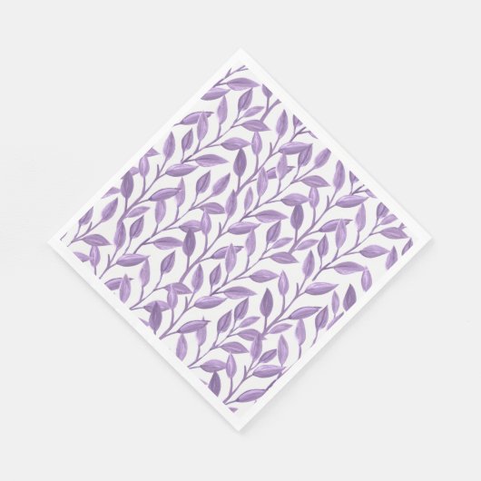 Lavendel-Blätter Serviette (Ecke)