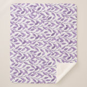 Lavendel-Blätter Sherpadecke (Vorderseite)