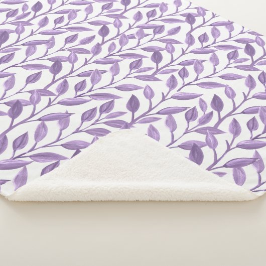 Lavendel-Blätter Sherpadecke (3/4)