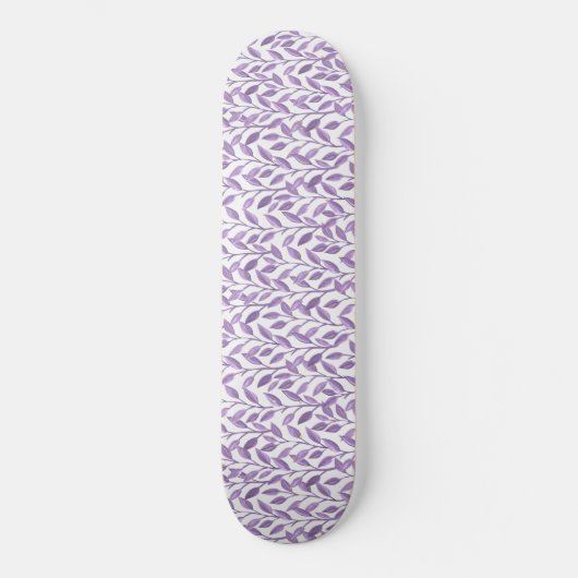 Lavendel-Blätter Skateboard (Vorderseite)