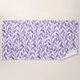 Lavendel-Blätter Strandtuch