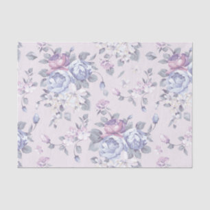 Lavendel, Blau, Rosen, Land, schäbig, Chic, Seidenpapier