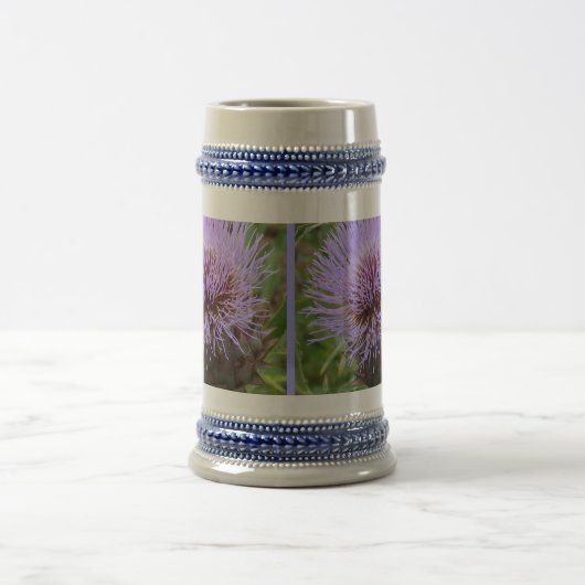Lavendel-Blaue Distel "machte Ihre Pfeife " nass Bierglas (Mittel)