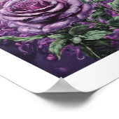 Lavendel Blood Moon Rose Poster (Ecke)