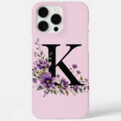 Lavendel Bloom: Mit Monogramm erste "K" Case-Mate iPhone Hülle (Rückseite)