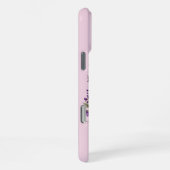 Lavendel Bloom: Mit Monogramm erste "K" iPhone Hülle (Rechte Seite)