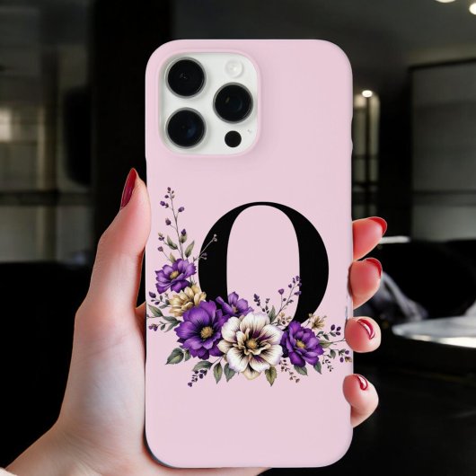 Lavendel Bloom: Mit Monogramm erste "O" Case-Mate iPhone Hülle