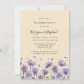 Lavendel Bloom Wildblumen Polterabend Einladung (Vorderseite)