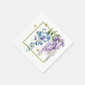 Lavendel Blue Wistful Wisteria Serviette (Ecke)