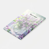 Lavendel blühender Fliederstrauß Post-it Klebezettel (angewinkelt)