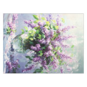 Lavendel blühender Fliederstrauß Tischdecke (Vorderseite (Horizontal))