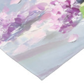 Lavendel blühender Fliederstrauß Tischdecke (Schrägansicht)