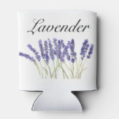 Lavendel Blume Aquarellkräuter lila schick Dosenkühler (Rückseite)