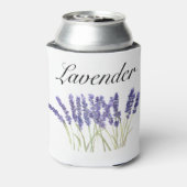 Lavendel Blume Aquarellkräuter lila schick Dosenkühler (Kanne Rückseite)