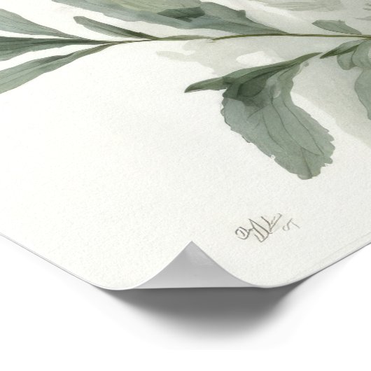 Lavendel Blume Art Print Poster (Ecke)