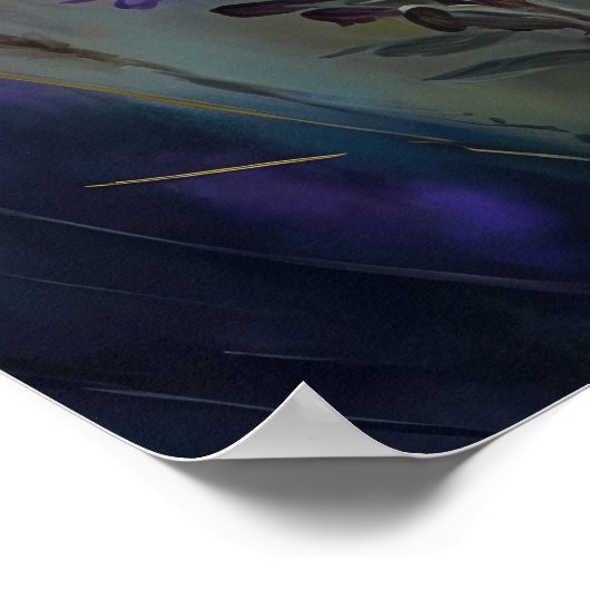 Lavendel Blume Art Print Poster (Ecke)