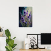 Lavendel Blume Art Print Poster (Heimbüro)