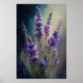 Lavendel Blume Art Print Poster (Vorne)