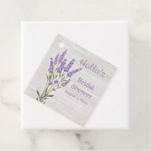 Lavendel-Blume auf Brautparty Geschenkanhänger (Beispiel)