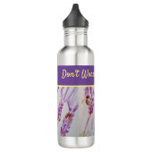 Lavendel Blume Bee Happy Lila nicht beunruhigen Edelstahlflasche (Links)