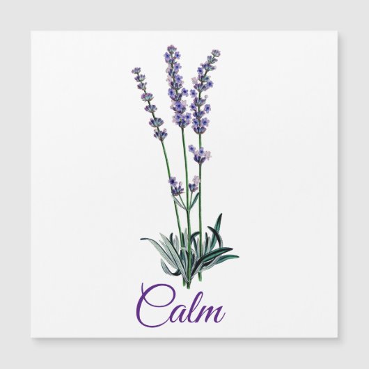 Lavendel Blume beruhigen Inspirationsmagnetische K Magnetkarte (Vorderseite)