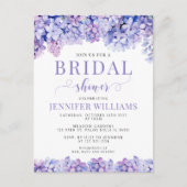 Lavendel Blume Brautparty Postcard Einladung Postkarte (Vorderseite)