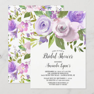 Lavendel Blume Bridal Dusche Einladung