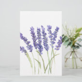 Lavendel-Blume Briefpapier (Stehend Vorderseite)