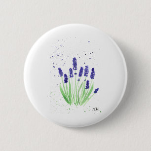 Lavendel-Blume Button