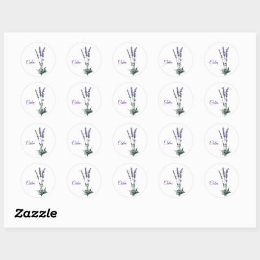Lavendel Blume Calm Sticker (Blatt)