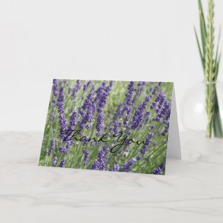 Lavendel-Blume Dankeschön-Karte Dankeskarte