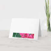 Lavendel-Blume Dankeskarte (Rückseite)