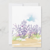 Lavendel-Blume Dankeskarte (Vorderseite)