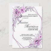 Lavendel-Blume Einladung (Vorderseite)