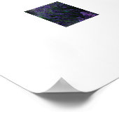 Lavendel-Blume-Feldposter Poster (Ecke)