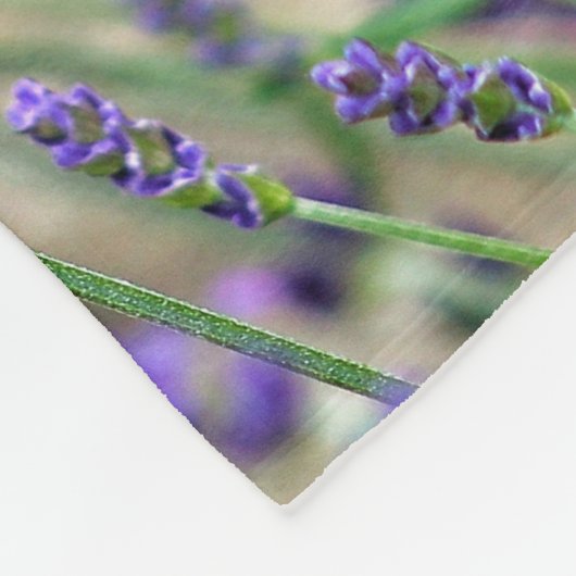Lavendel-Blume Fleecedecke (Ecke)