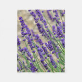 Lavendel-Blume Fleecedecke (Vorderseite)