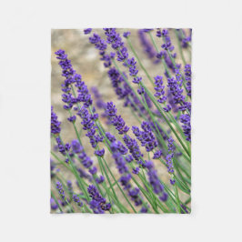 Lavendel-Blume Fleecedecke