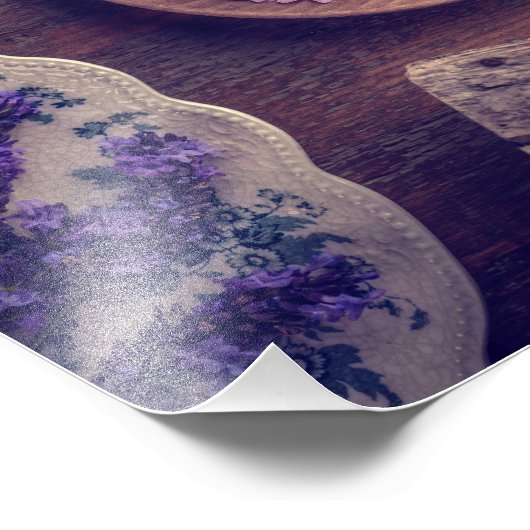 Lavendel-Blume Fotodruck (Ecke)