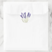 Lavendel-Blume, französischer Lavendel Runder Aufkleber (Tasche)