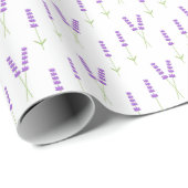 Lavendel-Blume Geschenkpapier (Rolleneckpunkt)